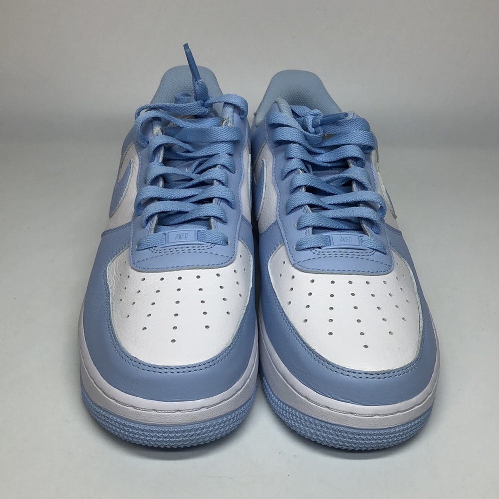 Women’s Nike By You Air Force 1 Low White Soft Blue DV3907-900 sz 12 / mens 10.5 - Picture 5 of 6